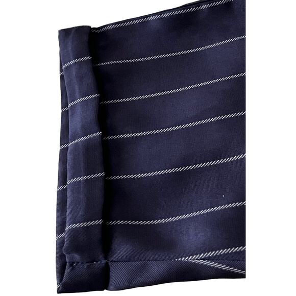 SIONI DOLMAN SLEEVE, V-NECK  BLOUSE, WOMENS, XL, NAVY BLUE WITH WHITE STRIPES - Picture 8 of 11